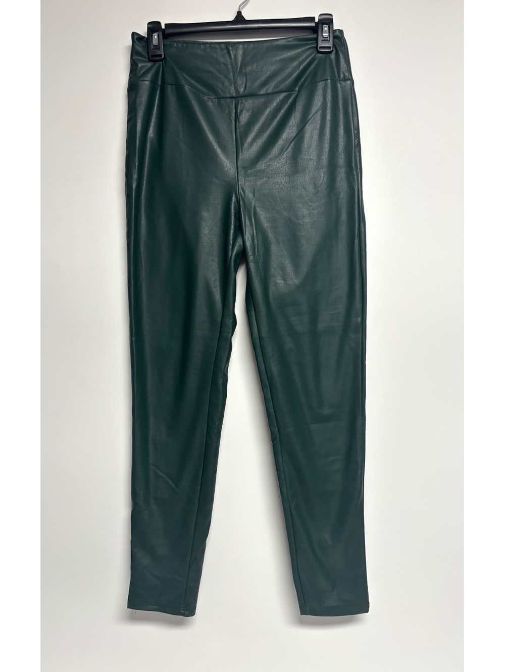 Iris Women’s Medium Dark Green Faux Leather High Rise Skinny Pants